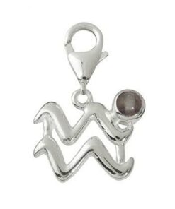 Pandantiv unisex din argint cu cristal de fluorit - Varsator Pandantiv unisex din argint cu cristal de fluorit - Varsator
