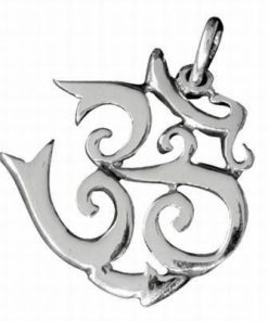 Simbolul Om/Tao din argint - unisex