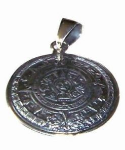 Calendarul aztec din argint - talisman de noroc si protectie