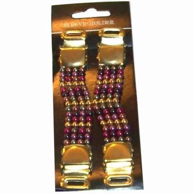 Set prinzatoare de maneci-auriu cu perle colorate