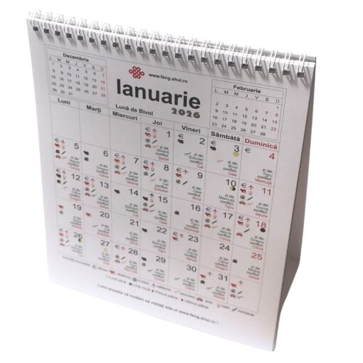 Calendar Feng Shui 2026 in limba romana