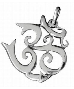 Simbolul Om/Tao din argint mat - unisex Simbolul Om/Tao din argint mat - unisex