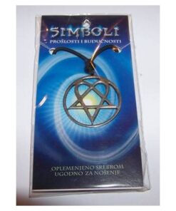 Talisman din metal pe siret negru - Pentagrama Talisman din metal pe siret negru - Pentagrama