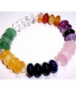 Bratara cu cristalele celor 7 chakre, pe elastic Bratara cu cristalele celor 7 chakre, pe elastic