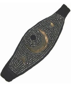 Banderola pe elastic cu paiete si cristal magic