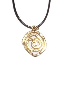 Pandantiv auriu cu simbol Reiki de protectie Pandantiv auriu cu simbol Reiki de protectie