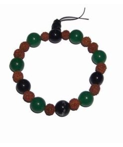 Bratara pe elastic cu rudraksha abundentei Bratara pe elastic cu rudraksha abundentei