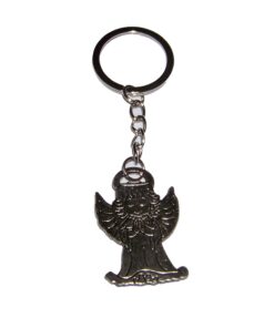 Breloc din metal cu ingerul protectiei