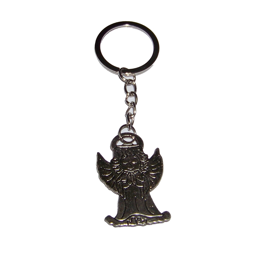 Breloc din metal cu ingerul protectiei Breloc din metal cu ingerul protectiei