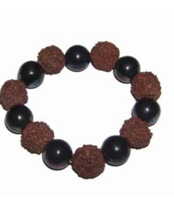 Bratara pe elastic cu rudraksha pentru viata lunga Bratara pe elastic cu rudraksha pentru viata lunga