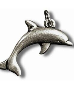 Delfinul norocos - Talisman din metal cu agat Delfinul norocos - Talisman din metal cu agat