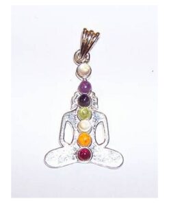 Pandantiv cu cele 7 chakre si Buddha meditand Pandantiv cu cele 7 chakre si Buddha meditand