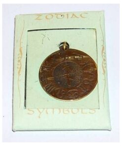 Talisman din alama pe siret din piele - SAGETATOR Talisman din alama pe siret din piele - SAGETATOR