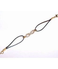 Bratara cu cifra 8 din metal, aurie