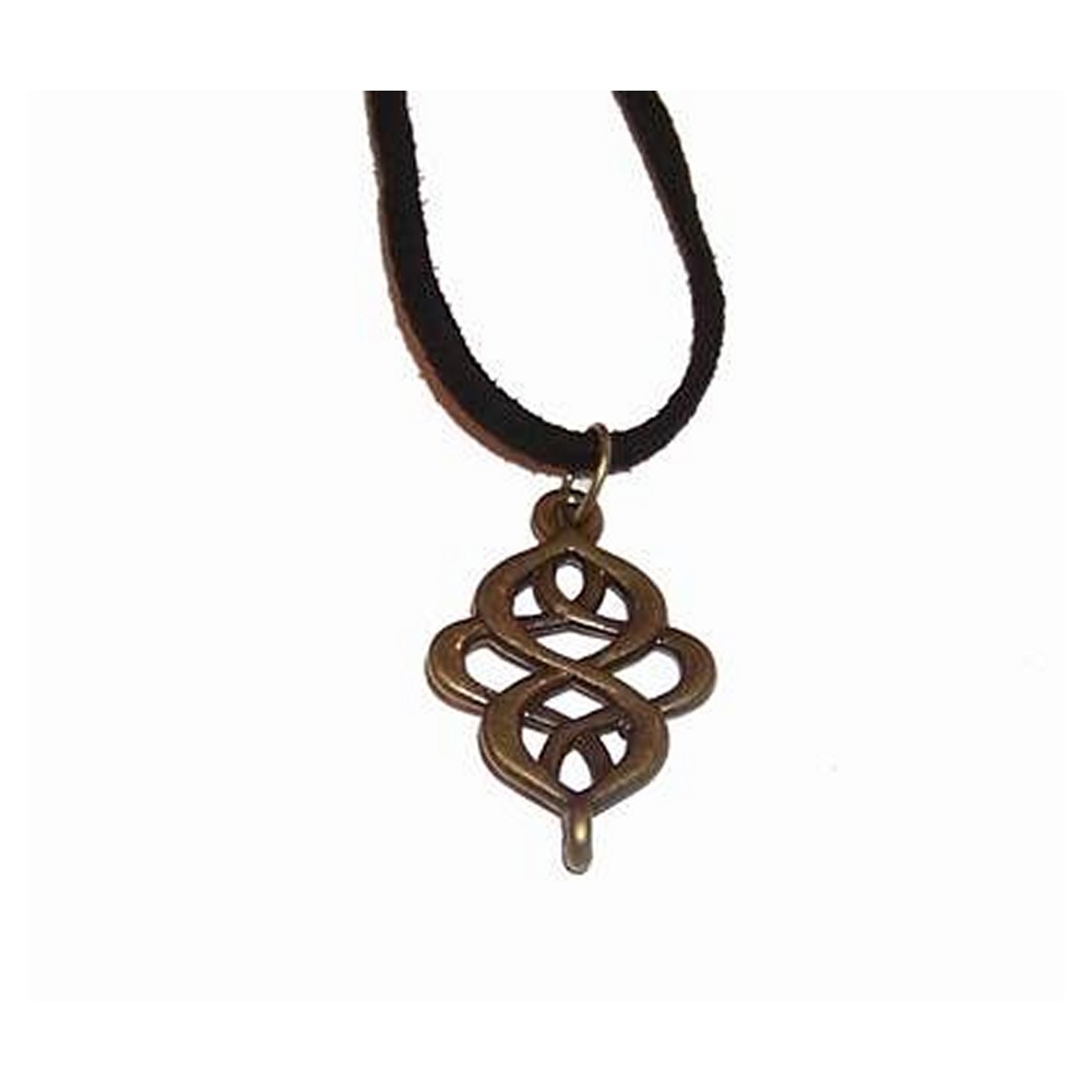 Talisman din alama cu nod mistic stilizat Talisman din alama cu nod mistic stilizat