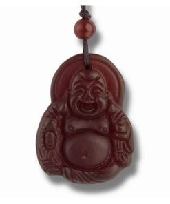 Talisman din carneol cu Buddha razand pe snur reglabil Talisman din carneol cu Buddha razand pe snur reglabil