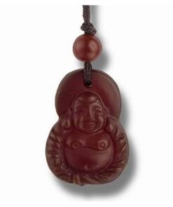 Talisman din carneol cu Buddha razand pe snur reglabil Talisman din carneol cu Buddha razand pe snur reglabil