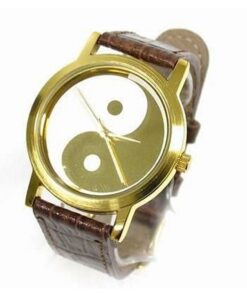 Ceas Feng Shui cu mecanism cuart - Yin-Yang - auriu Ceas Feng Shui cu mecanism cuart - Yin-Yang - auriu