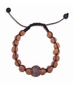 Bratara reglabila cu Rudraksha si sfera carierei Bratara reglabila cu Rudraksha si sfera carierei