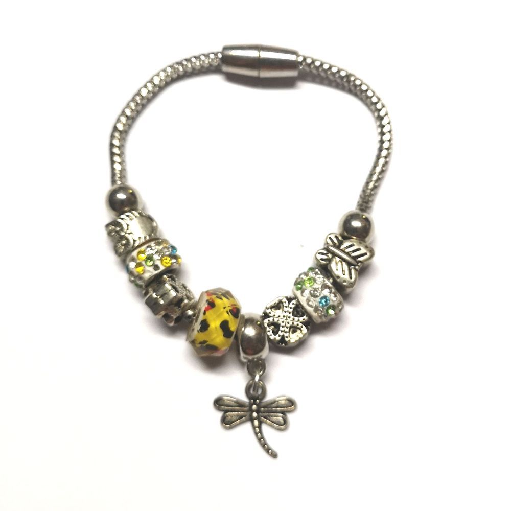 Bratara tip Pandoras cu Libelula - pentru protectie Bratara tip Pandoras cu Libelula - pentru protectie