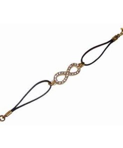 Bratara cu cifra 8 din metal, aurie Bratara cu cifra 8 din metal, aurie