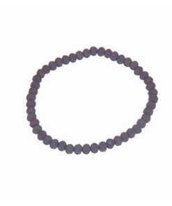 Bratara pe elastic cu cristale multifatetate - alba/mov