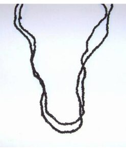 Colier lung negru, delicat, pentru protectie