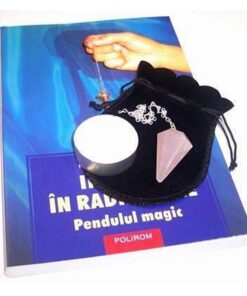 Pendul din cuart roz, pe lantisor argintiu Pendul din cuart roz, pe lantisor argintiu