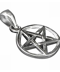Pentagrama magica in cerc - talisman din argint Pentagrama magica in cerc - talisman din argint