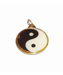 Talisman cu simbolul Yin-Yang auriu