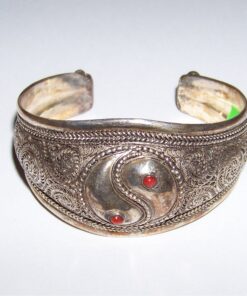 Bratara din metal, argintiu, reglabila - cu Yin-Yang Bratara din metal, argintiu, reglabila - cu Yin-Yang
