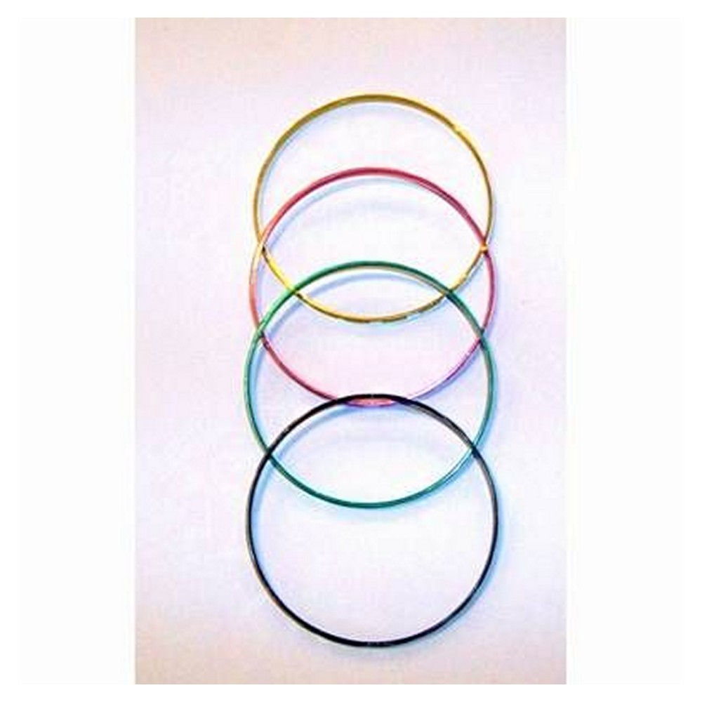 Set de 4 bratari colorate fixe metalice. Set de 4 bratari colorate fixe metalice.