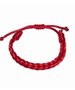 Bratara reglabila rosie, impletita, pentru protectie Bratara reglabila rosie, impletita, pentru protectie