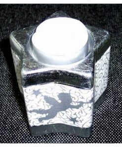 Suport de lumanari din ceramica cu ingeras de protectie