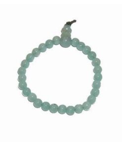 Bratara Mala pe elastic cu sfere de culoare verde deschis