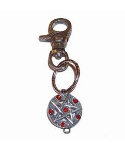 Breloc din metal cu pentagrama magica Breloc din metal cu pentagrama magica