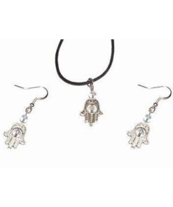 Set din metal cu cristale de fluorit Set din metal cu cristale de fluorit
