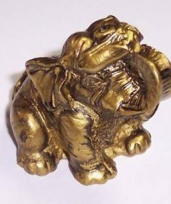 Elefantul Norocos din tuf auriu - remediu Feng Shui