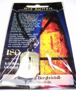 Runa ISA, din metal, cu cristal de stanca - unisex - 11