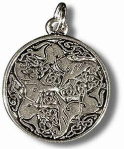 Nodul celtic - Talisman din metal cu agat