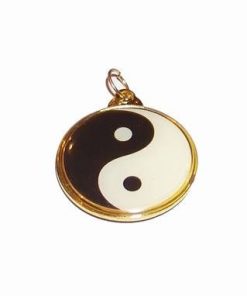 Talisman cu simbolul Yin-Yang auriu