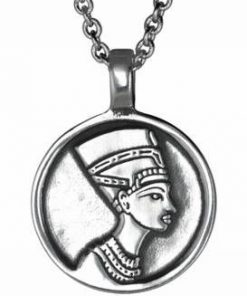 Pandantiv din cositor pe lant - Nefertiti